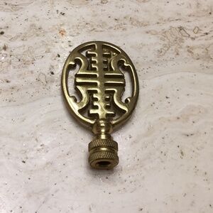 Vintage Brass Lamp Finial Decorative Home Decor Hardware Lighting Used